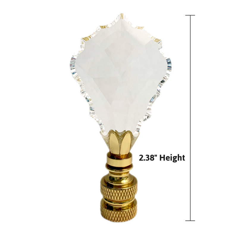 Crystal Gothic Cross Lamp Finial