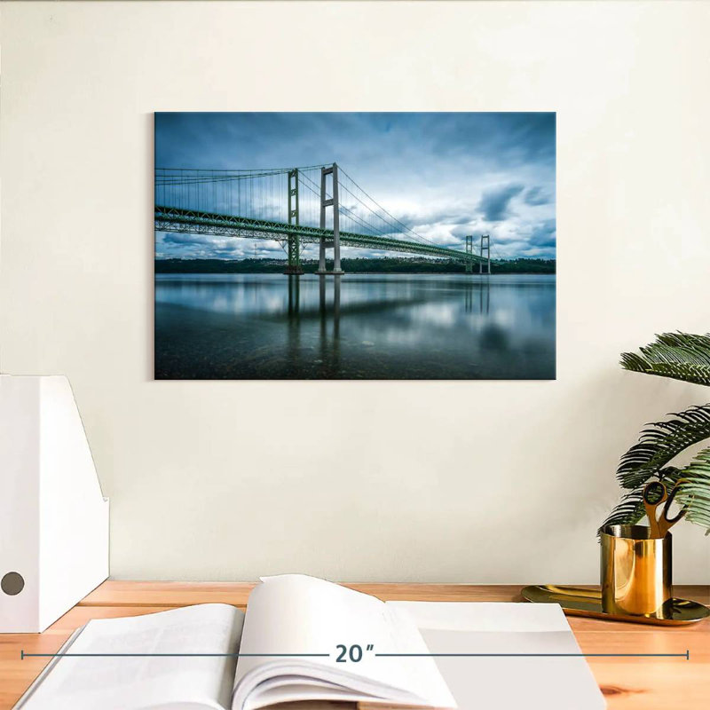 Lilie Cloudy Tacoma Narrows Bridge, 8" H x 12" W