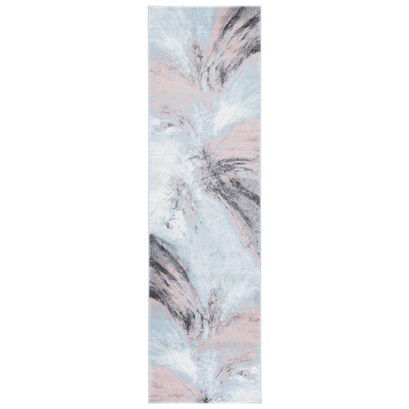 Donnovan Performance Abstract Rug, Runner 2'3" x 8'