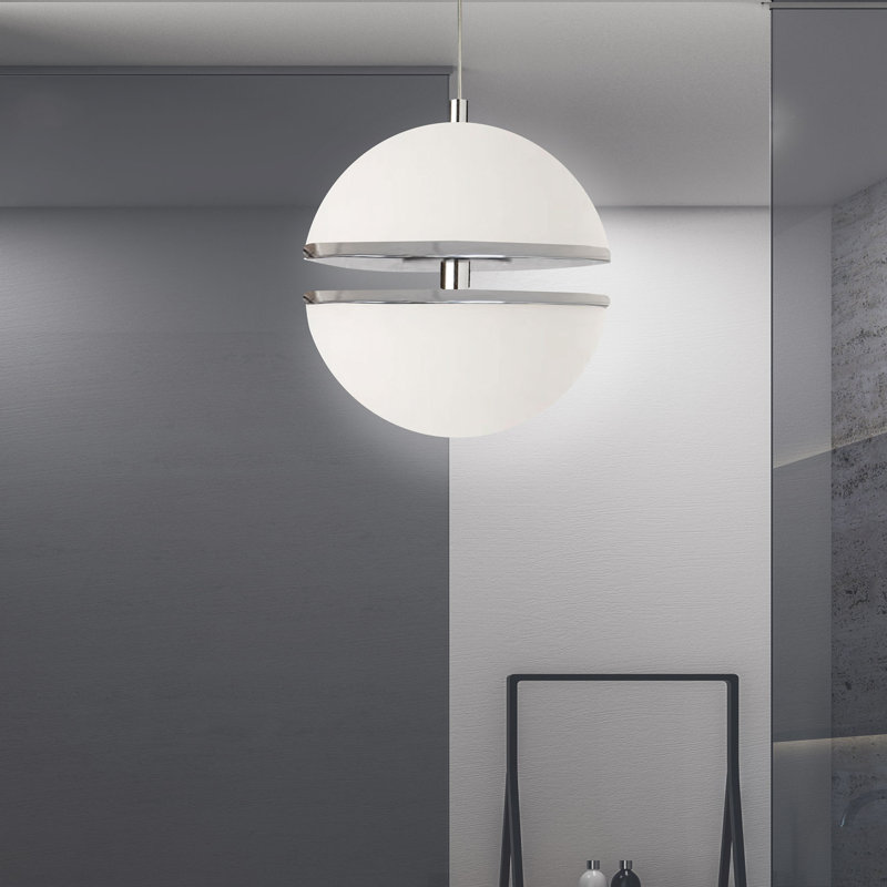 Fobbs 2 - Light LED Unique/Statement Pendant, Polished Chrome
