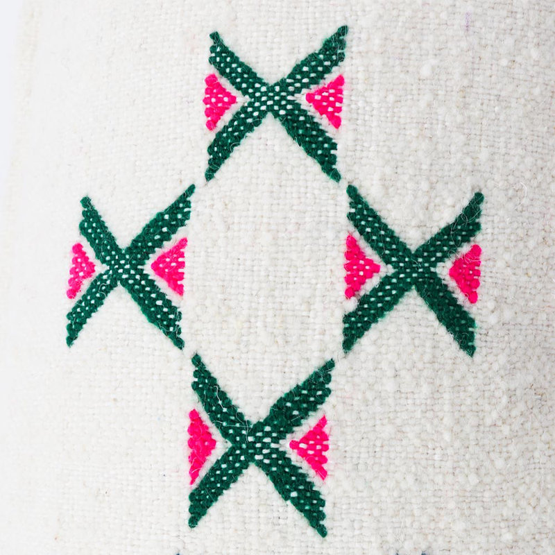 Zinat Embroidered Wool Pillow Cover
