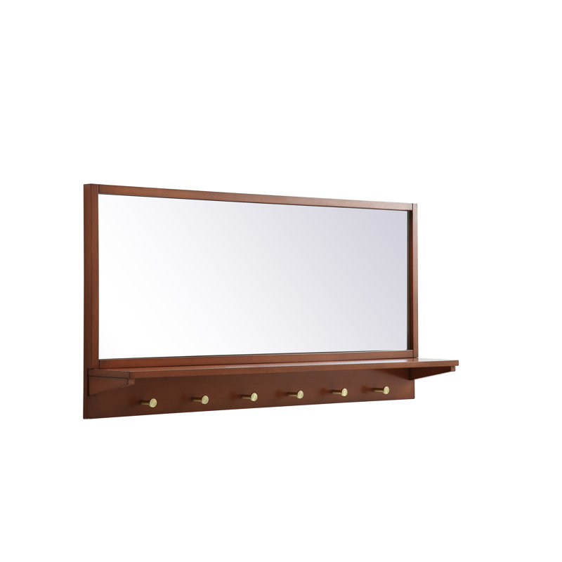 Miroir mural Adreanna, Pacane, 28 po x 28 po