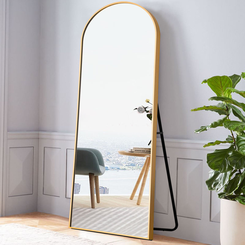 Ennio Metal Arch Mirror, Gold