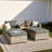 Artique 5 Piece Rattan Sofa Seating Group with Cushions-632716671