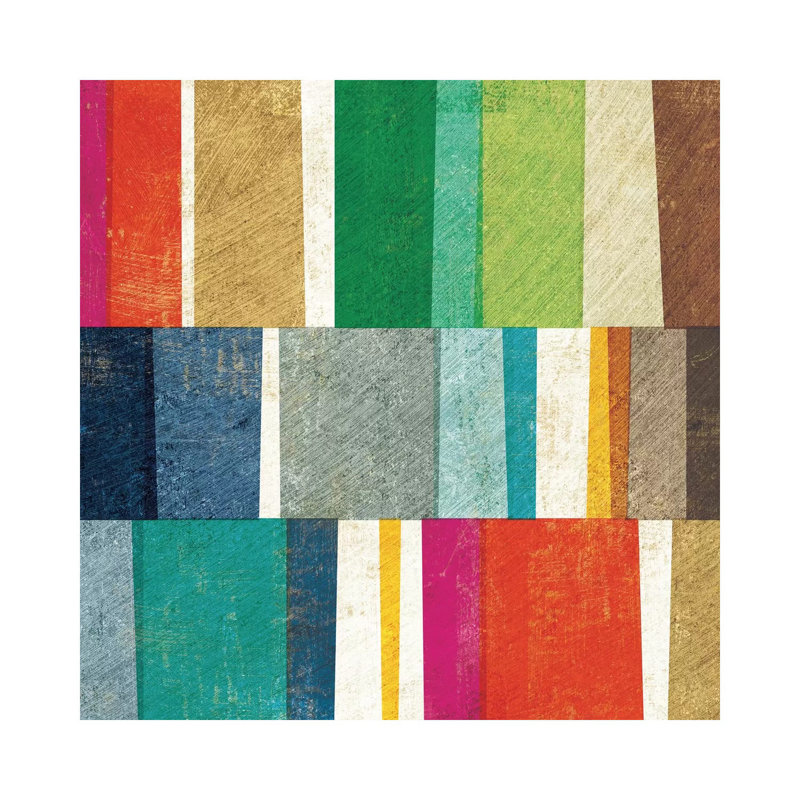 Colorful Abstract by Michael Mullan - Wrapped Canvas Print, 45.72 cm H x 45.72 cm W x 3.175 cm D