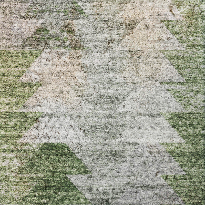 Tapis à poil long de qualité supérieure lavable à la machine ADS632, Green, 10' x 14'