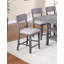 Chaises à cadre en bois, ensemble moderne de 2 chaises, chaises en bois pour salle à manger