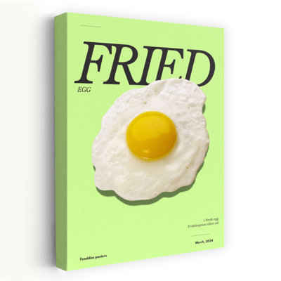 Art mural «Fried Egg Bold Organic Vibrant»