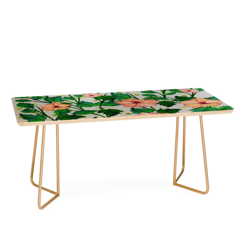 Table basse en fleurs 83 oranges