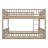 Full XL over Queen Bunk Bed with Ladder, Safety Guardrails