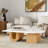 Pamala Wood Veneer Coffee Table Modern