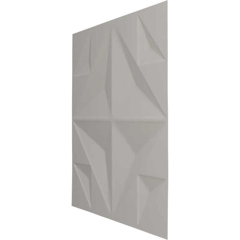 Panneau mural 3D blanc 19,7 po x 19,7 po Falkirk Ross, Rose champagne