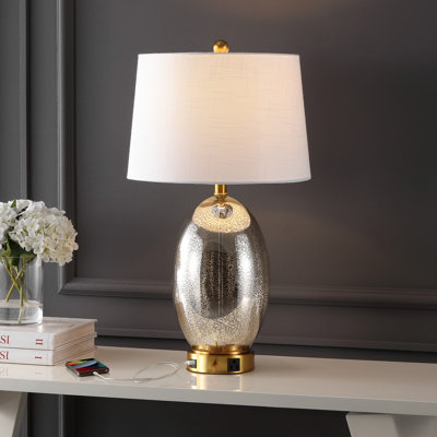 Tuscola Glass USB Table Lamp