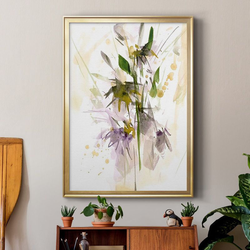 «After Rain I», reproduction encadrée de qualité supérieure - prête à être accrochée, Encadrement doré, L 26,5 po x H 36,5 po