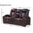 73.5''Wide Breathable Leather Square Arms Power Reclining Loveseat With Blueooth Speeker And Wireless Charger-456847189