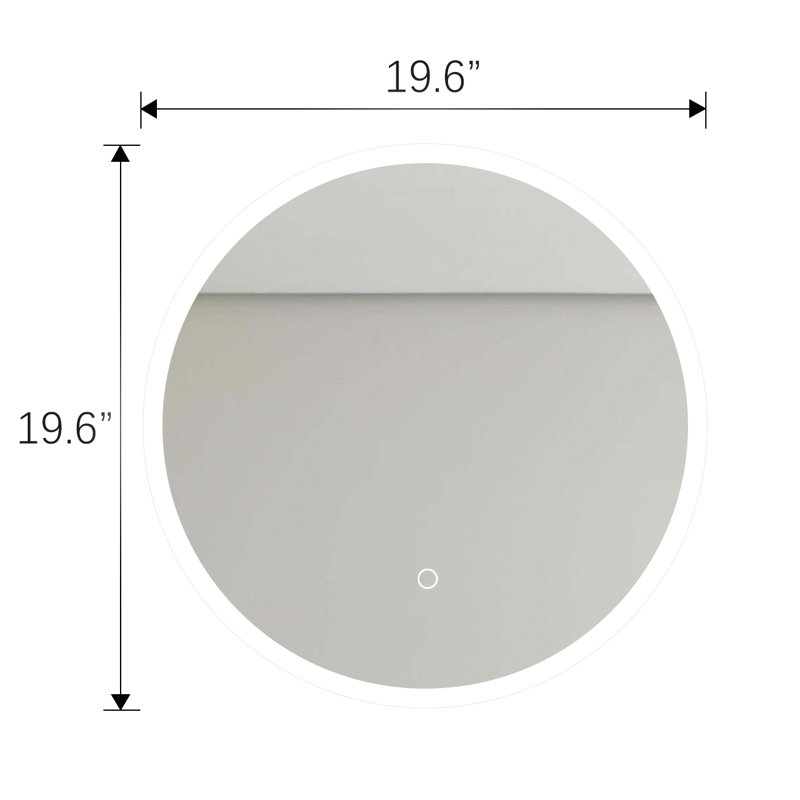 Jabreia Round Wall Mirror