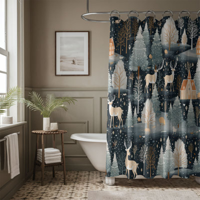 Antique Noel - Rideau de douche Premium