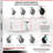 4 Piece Polyolefin Caster Set with Roller Bearings