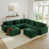 Velours côtelé vert