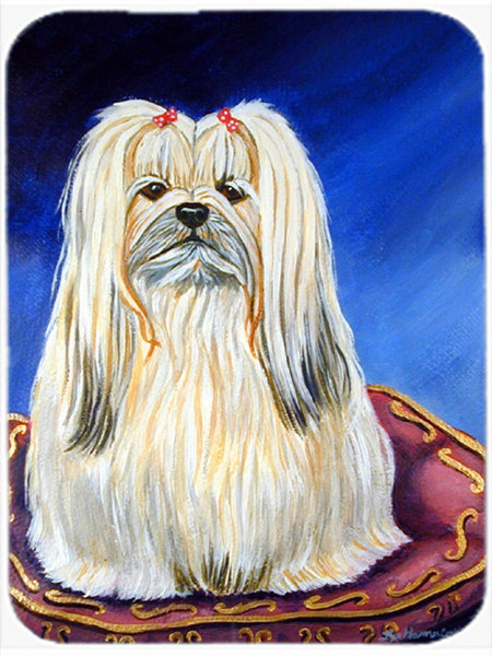Lhasa Apso Glass Cutting Board