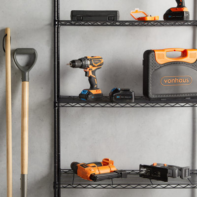 80cm W Steel Height -Adjustable Shelving Unit