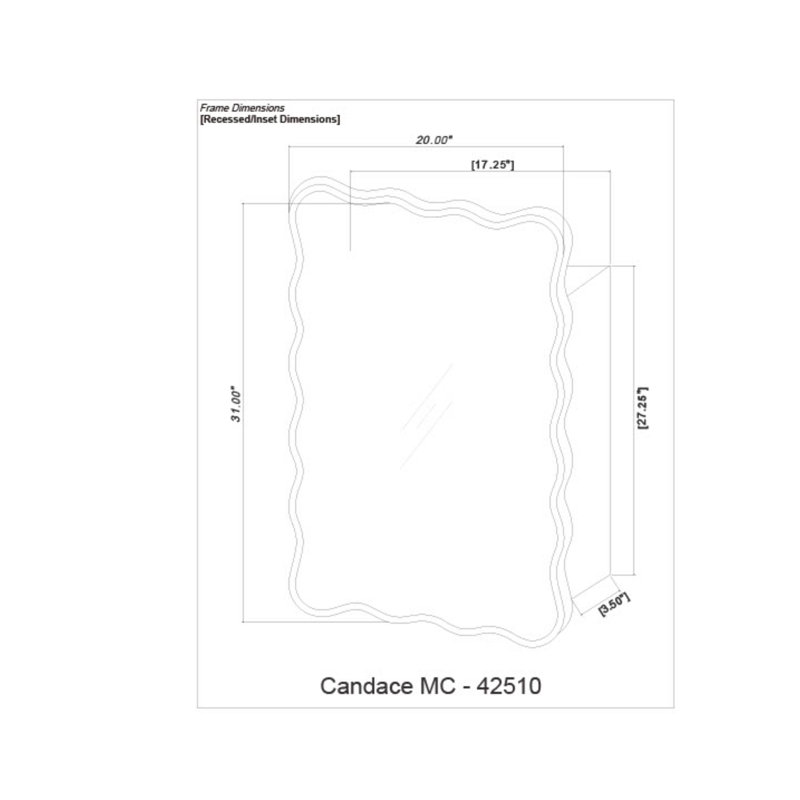 Andy 20'' W Mirrored Medicine Cabinet