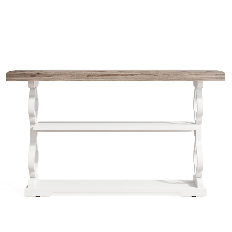 Console 55 po avec 3 tablettes de rangement