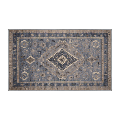 Machine Washable Gray Area Rug