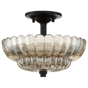 Whitecap Glass Semi Flush Mount