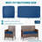 3-Piece Outdoor  Cushion  Covers Set(1 Big Cover+2 Small Covers), Covers Only-112894486