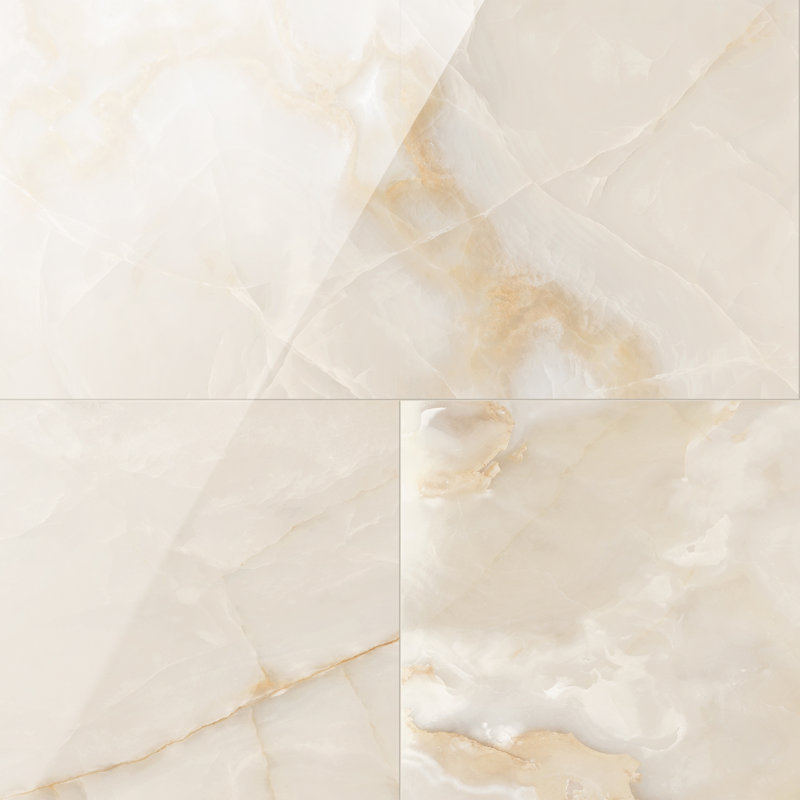 Carreau de porcelaine de plancher et de mur en marbre poli 24 po x 48 po American Onyx (2 pièces, 16 pieds carrés / caisse)