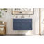 Meuble-lavabo mural 36 po, armoire de rangement flottante avec 2 tiroirs, 1 tiroir basculant, lavabo simple en céramique à 3 trous, armoire moderne.-843728648