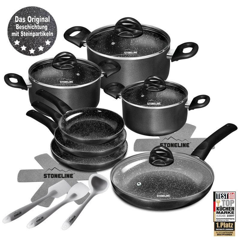 16 - Piece Non-Stick Aluminum Cookware Set