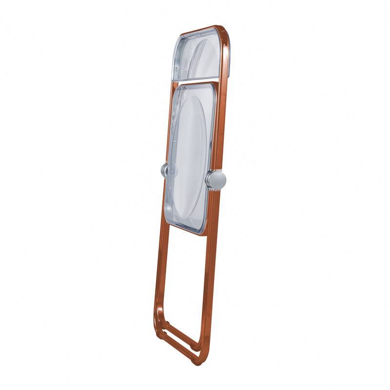 Chaise pliante en acrylique Gillispie, Orange