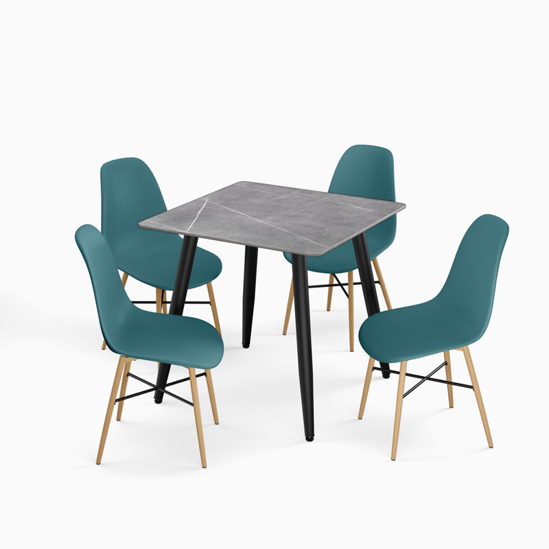 4 - Person Dining Set, Armani Grey, Ocean