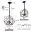 4 - Light Dimmable Geometric Chandelier
