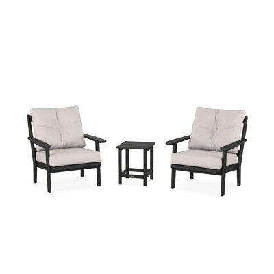 Ensemble de conversation à assise profonde 3 pièces Cape Cod