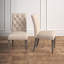 Chaise d'appoint rembourrée beige La Verne