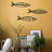 Stylish Decorative Metal Wall Accessory (3 Pieces), Black, 12.6 x 3.1 inches | 100% Durable Metal, Thickness: 0.05 inches | Perfect for Home Decor, Modern Aesthetic, and Unique Wall Art Display