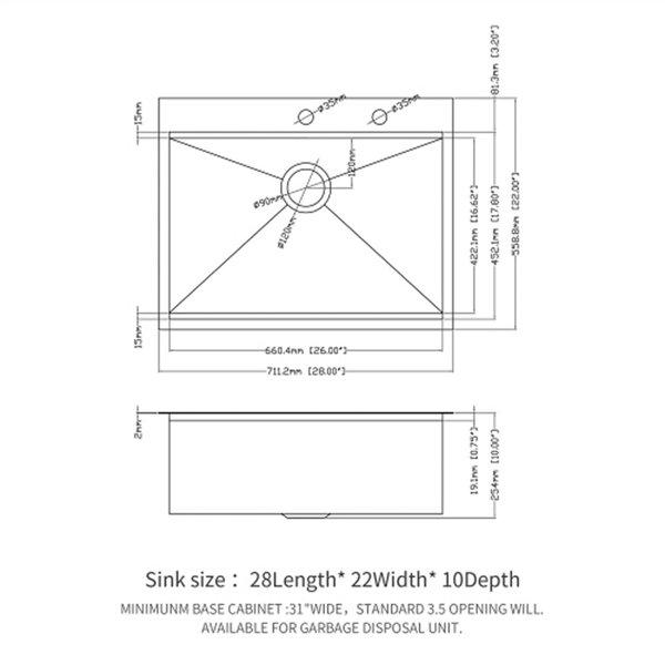 Dimensions du produit