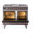ILVE Nostalgie II Series 40 inch Dual Fuel Range with 6 Sealed Burners, Griddle (Glass Door)-99299496-99299491