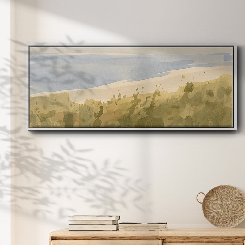 Brushy Coast II- Framed Canvas