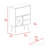 Wengue 4-Bottle 2-Drawer Bar Cabinet