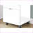 File Cabinets, Rolling Mobile 3 Drawer Printer Stand, Contemporary Modern Snow White Glossy Laminate | Snow White | MDF