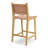 Banda Teak & Woven Leather Counter Height Stool-87951602
