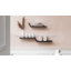 Tablettes flottantes murales en bois de manguier massif Marv-2123128914