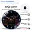Horloge murale en verre Rainbow Cracked