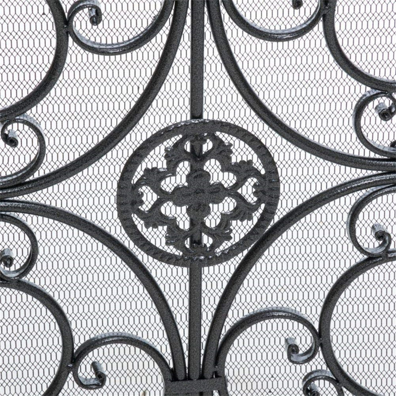 Pare-étincelles en fer Allon, Noir