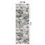 Tapis floral intérieur / extérieur gris-110742413