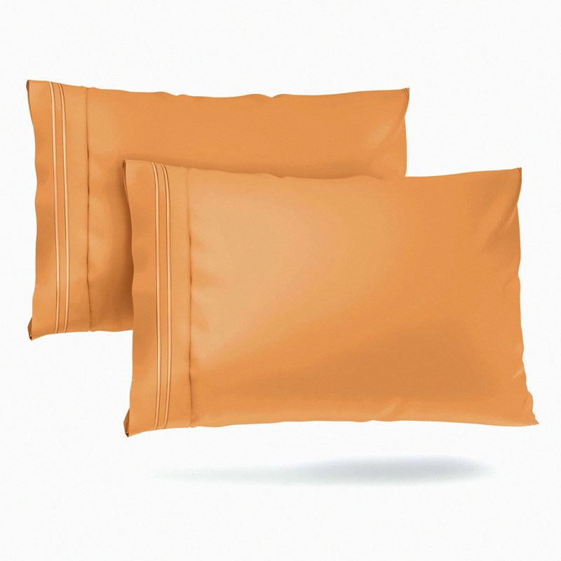 SilkySoft Luxe Pillowcase Set - 1500 Thread Count Luxury Hotel Quality Bedding Essentials for Everyday Comfort - Smooth & Gentle Taupe Pillow Covers (Set of 2)